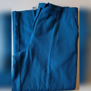 Mark Reed exclusive fashion women winter blue pants in plus size 18 P. 50%wool